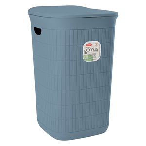 Porta biancheria <b>plastica</b> riciclata (50Lt) DOMUS HOME COLLECTION Smoky blue 90203 - Product Image 1
