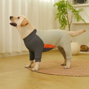 Grande cão pequeno Onesie mangas compridas anti-lambendo derramamento verão respirável impressão traje <span class=keywords><strong>extra</strong></span>-grande elasticidade para animais de estimação 10-120 - Product Image 3