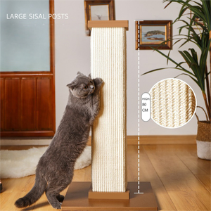 Moderne Grote Kat Speelgoed Frame Populaire Dikke Sisal Katten Klimkolom Niet-Shedding Krabboard Scratcher Hout Carton - Product Image 4