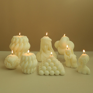 Vela Aromática Fasong, Regalo Creativo Hecho a Mano, Adorno de Cumpleaños, Recuerdo Bonito, Decoración para el Hogar Estilo Instagram, Fundición a Mano - Product Image 2