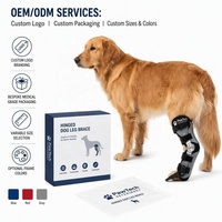 PETSGUARD PG0015 Attelle de protection respirante en polyester pour chien, durable et légère, réduit l'usure du cartilage, soulage les douleurs articulaires, prévient les entorses