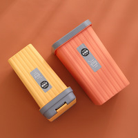Poubelle rectangulaire sur pied en PP de 13 L avec couvercle à ouverture par pression, écologique, pour la cuisine, la salle de bain, la maison et le bureau