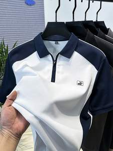 Nouveau <span class=keywords><strong>Polo</strong></span> Homme d'Été à Manches Courtes Décontracté et Professionnel Ample Col Brodé Lavable Respirant Vêtement à <span class=keywords><strong>Prix</strong></span> Réduit - Product Image 5