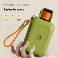 Bouteille d'eau et de nourriture pliable 2 en 1 pour animaux de compagnie, 460 ml, bol d'alimentation et d'abreuvement extérieur, facile à nettoyer, fournitures de voyage portables pour chiens et chats