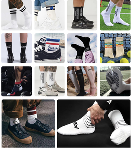 <span class=keywords><strong>Calcetines</strong></span> con Líneas de Colores y Eslogan Divertido 'Eat Sleep <span class=keywords><strong>Padel</strong></span> Repeat', para Usar al Aire Libre - Product Image 4