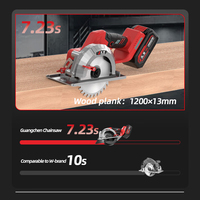 Scie circulaire sans fil 21V de qualité supérieure, profondeur de coupe maximale 55 mm, moteur sans balais pour la coupe du bois et du plastique