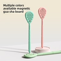 Planche de massage Gua Sha en silicone, bâton de massage par percussion stimulant les méridiens, marteau de fitness pour le cou, le dos et les jambes, outil de tapotement corporel