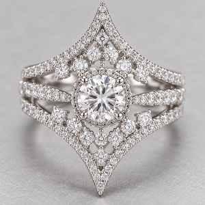 Anello a forma di V per donna, design geometrico semplice, anello da indossare ogni giorno - Product Image 6
