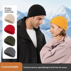 Bonnet tricoté unisexe pour le ski d'hiver transfrontalier, épais, coupe-vent, respirant, chaud, style melon, en fourrure de <span class=keywords><strong>lapin</strong></span> pour l'extérieur - Product Image 2