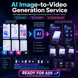 Vidéos verticales pour applications mobiles |   <span class=keywords><strong>Capture</strong></span> <span class=keywords><strong>d</strong></span>'<span class=keywords><strong>écran</strong></span> 9:16 pour mettre en avant les publicités promotionnelles. - Product Image 1