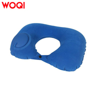 Ensemble d'oreillers de voyage gonflables en forme de U, légers et imperméables WOQI, avec soutien en mousse à mémoire de forme pour l'avion, le cou et le camping