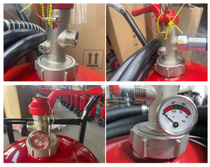 Extincteur à poudre sèche de type chariot 100lbs 150LBS avec valve, équipement de lutte contre l'incendie, vente chaude - Product Image 5