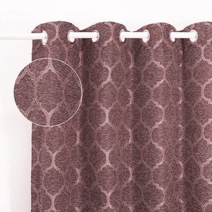 Bindi di lusso <span class=keywords><strong>rosa</strong></span> bianco grigio blu oro casa tenda Jacquard tessuto di lusso lanterna Rideaux De Salon <span class=keywords><strong>tende</strong></span> Jacquard - Product Image 3