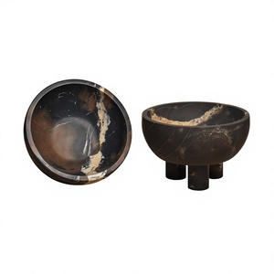 Bol de service en corne de buffle de style viking américain, écologique, pour dîner, fruits, soupes – Meilleure vente à prix réduit - Product Image 1