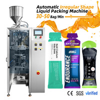 Automatische verpakkingsmachine voor onregelmatig gevormde zakjes, geschikt voor vloeibare dranken, vruchtensap en energiegel.