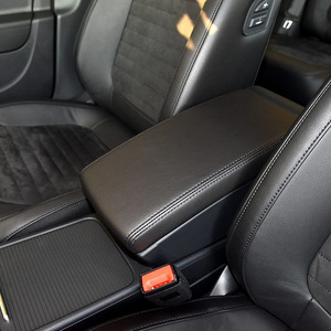 Funda de cuero para reposabrazos para Volkswagen Passat B6 2006-2010, almacenamiento para consola central con cubierta de asa - Product Image 2