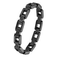 Bracelet jonc unisexe en acier inoxydable plaqué or 18 carats sous vide, style minimaliste tendance, ajustable, best-seller transfrontalier