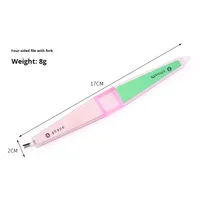 Lime à ongles double face en plastique multi-facettes 4-en-1, outil de polissage et de lissage, dissolvant de cuticules en forme de V, modèle TX2007 pour