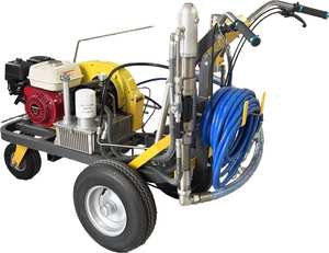 무공기 냉식 플라스틱 도로 표시 기계 유압 펌프 가솔린 엔진 유리구슬 살포기 - Product Image 4