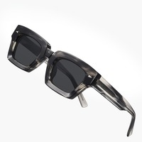 Vente en gros de lunettes polarisantes à petite monture en acétate 2024 Lunettes de soleil à plaque épaisse pour hommes et femmes Lunettes de soleil de luxe de créateur