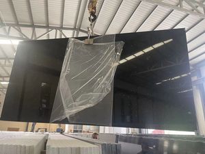 Đánh bóng Gương đen đá thạch anh đen Galaxy <span class=keywords><strong>Sparkle</strong></span> giá bán buôn đá cẩm thạch nhân tạo trở lại Galaxy thạch anh <span class=keywords><strong>Countertop</strong></span> - Product Image 3