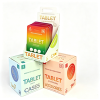 Emballage personnalisé en blister pour tablette, carte en blister recyclable avec boîte de présentation, boîte en carton pour la vente au détail