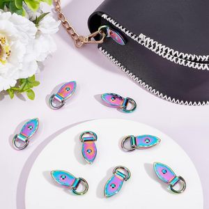 ตัวล็อคกระเป๋าโลหะรูปใบไม้หลากสีสัน WADORN Pack Rainbow พร้อมสายโซ่คล้องกระเป๋า - Product Image 5