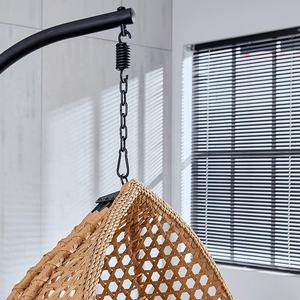 Silla columpio colgante de mimbre con soporte hamaca colgante de mimbre con tapicería adecuada para dormitorio terraza exterior balcón - Product Image 5