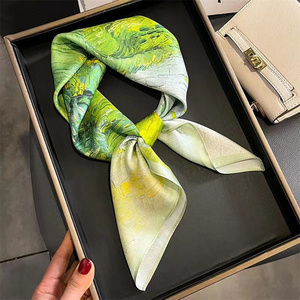 Bunter geometrischer abstrakter Kunst-Seidenschal für Damenmode - Product Image 6