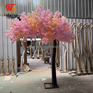 Árboles de Flores de Cerezo Artificiales para Bodas y Fiestas, Árbol de Flores de Cerezo de Seda Rosa Desmontable y Personalizable para Fondo de Eventos y Entrada - Product Image 2
