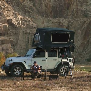 Tente de toit rigide pliable <span class=keywords><strong>Voyager</strong></span> Pro, camouflage quatre saisons, une chambre, camping en famille, SUV, pick-up, overland - Product Image 1
