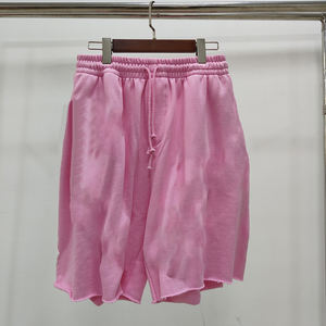 Top qualité poids lourd 100% coton bouffée impression Streetwear décontracté larmes Shorts pantalons hommes pantalons de survêtement Denimes Shorts pour hommes - Product Image 2