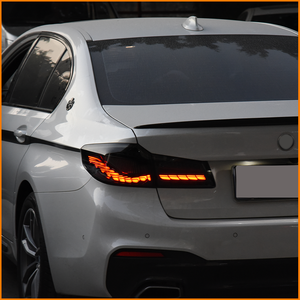 Pour BMW Série 5 G30 G38 2018-2020, feux arrière OLED style GTS, mise à niveau des feux arrière à LED séquentiels double écaille de dragon - Product Image 6
