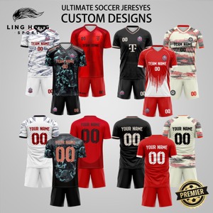 Conjunto de Uniforme de Fútbol Personalizado Sublimado Unisex, Ropa Deportiva con Transferencia de Calor, Uniforme de <span class=keywords><strong>Club</strong></span> de Fútbol Personalizable, Ropa de Fútbol para Adultos, Verano - Product Image 2