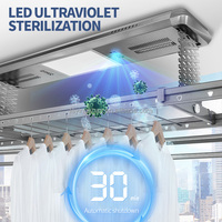 Séchoir à linge électrique OEM, montage mural au plafond, ligne à linge intelligente, nouveaux supports simples pour le sol, séchoir à linge en aluminium