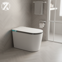 Toilette intelligente avec couvercle à fermeture douce, équipement de salle de bain moderne, service OEM ODM, fournisseur direct d'usine, fournisseur en gros, lumière nocturne