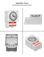 Interruptor Temporizador Mecánico Analógico Semanal de 220v, Automático, de 24 Horas, con Batería, Modelo SL189, a Buen Precio
