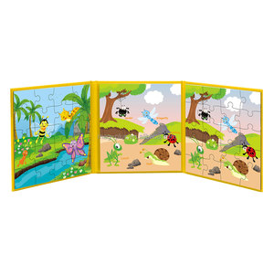 Rompecabezas Magnético Plegable de 3 Partes, Educativo, de 50 Piezas, con Diseño de Mariposas, para Niños de 2 a 13 Años, Unisex, Juguete de Papel - Product Image 5