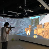 Contrôleur de projection murale interactif pour pistolet laser, pour jeux de tir et divertissement immersif