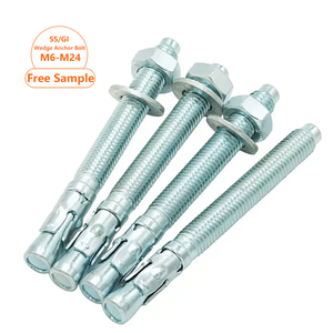 กลอนสมอเรือเหล็กชุบสังกะสีเกรด8.8 10.9สลักเกลียวยึดลิ่ม M8 M6 <span class=keywords><strong>M24</strong></span> M16 - Product Image 1