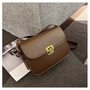 Moda simplicidad Color sólido bolso de mujer diseño de nicho cadena solo hombro bandolera - Product Image 5