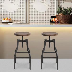 Chinese Wood Vintage Wooden Chair Stool Other Antique <strong>Furniture</strong> Sets Screw Jack Lift <strong>Retro</strong> Industrial <strong>Furniture</strong> - Product Image 6