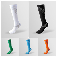 Chaussettes de sport professionnelles montantes pour enfants, en nylon tricoté, à semelle éponge, séchage rapide, antibactériennes, pour football et course à pied, ODM