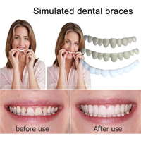Nuevo Diseño de Carillas Dentales Ajustables para Dientes Superiores e Inferiores, Restauración Dental Temporal, Cubierta de Dientes Postizos Cómodos de Aspecto Natural