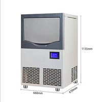 Machine à glaçons granulaire à mâcher 70kg/24H faisant l'utilisation commerciale de machine de pépite de poisson