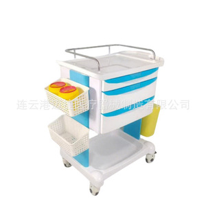 รถเข็นส่งยาไม่เจีย แบบสามลิ้นชักอเนกประสงค์ สำหรับใช้ในโรงพยาบาล - Product Image 2
