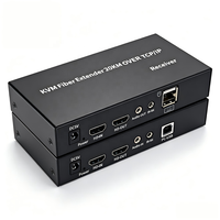 20KM KVM-Glasfaser-Extender 1080P 60Hz über Einzelfaser Extender TX RX über TCP/IP 20KM mit USB