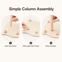 Platform Habitat Hewan Kecil dari Kayu untuk Hamster dan Gerbil