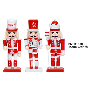 <span class=keywords><strong>Nutcracker</strong></span> <span class=keywords><strong>Soldier</strong></span> Vua Trắng Đỏ 15Cm Gỗ <span class=keywords><strong>Nutcracker</strong></span> Cho Giáng Sinh Trang Trí Nội Thất - Product Image 3