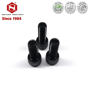 Vente chaude Vis à tête cylindrique à six pans creux en acier au carbone moletée, finition oxyde noir - Product Image 1